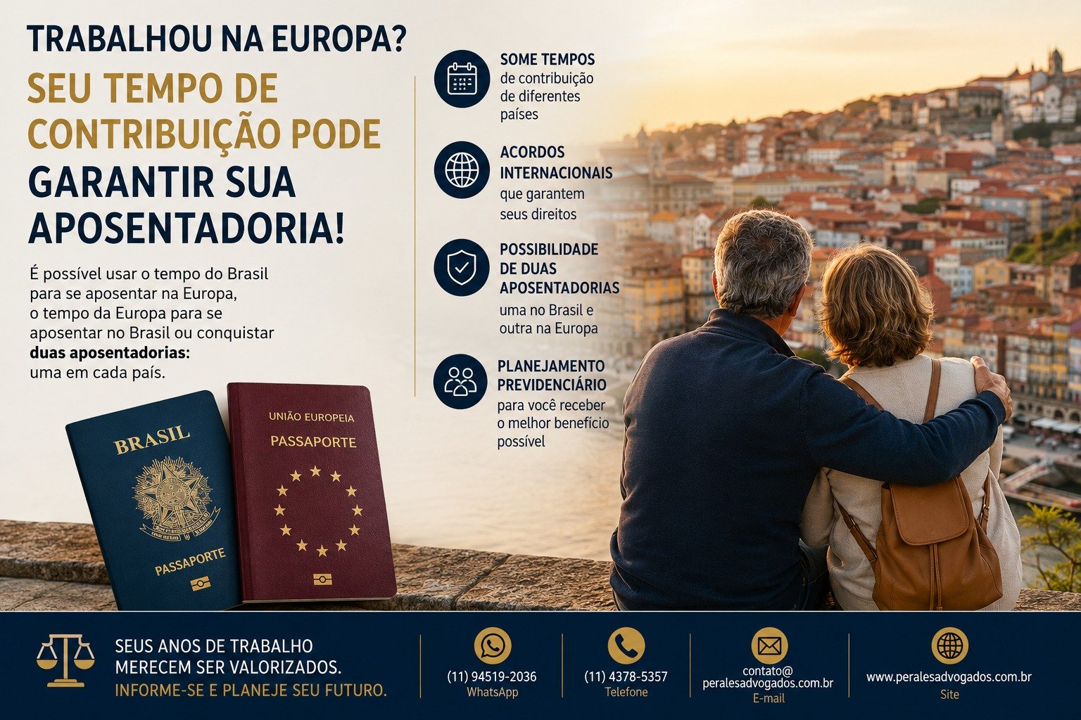 aposentadoria para quem trabalhou na europa
