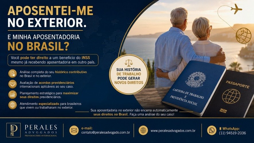Contribuí para o INSS no Brasil e Me Aposentei no Exterior Ainda Posso Receber uma Aposentadoria Brasileira