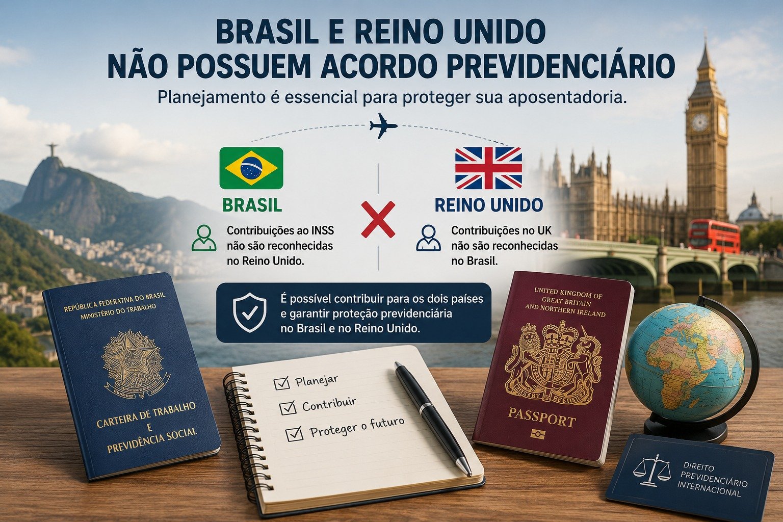 acordo previdenciário Brasil Reino Unido