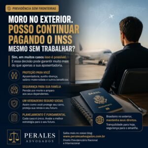 morar no exterior contribuir para o INSS