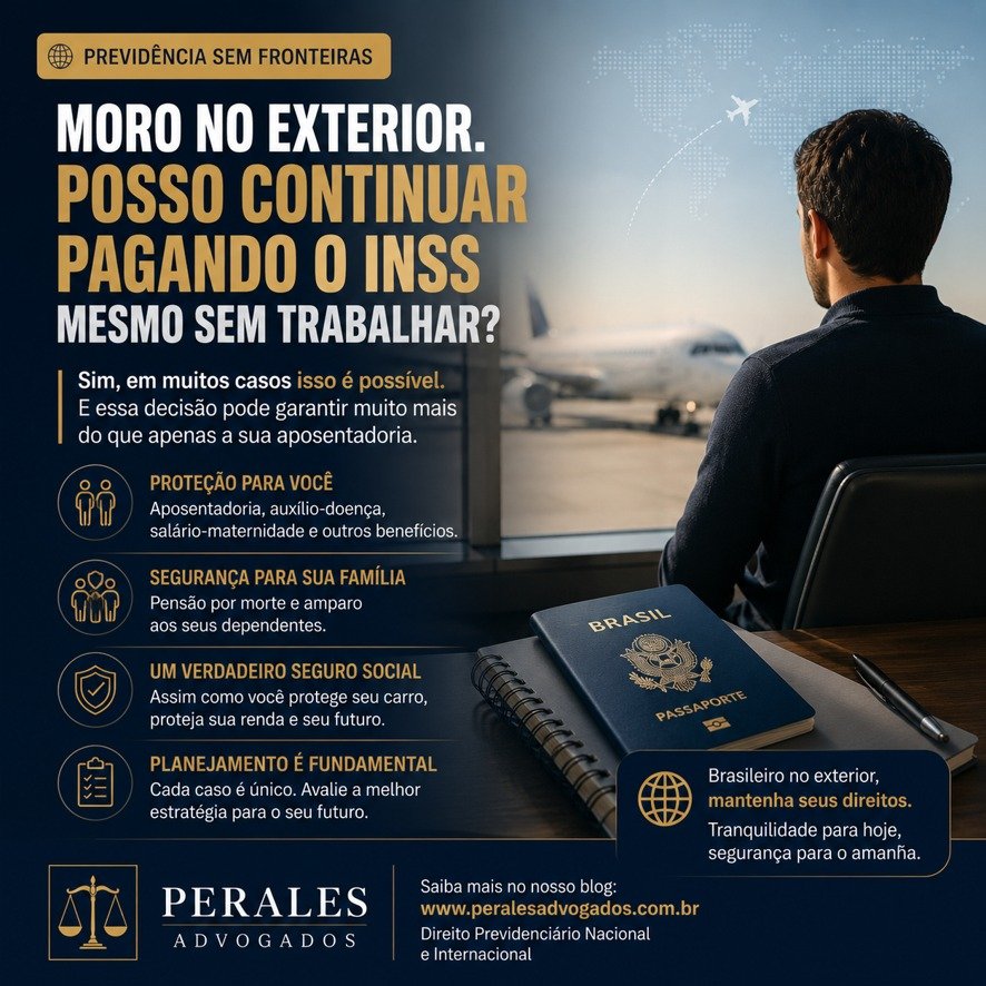 morar no exterior contribuir para o INSS
