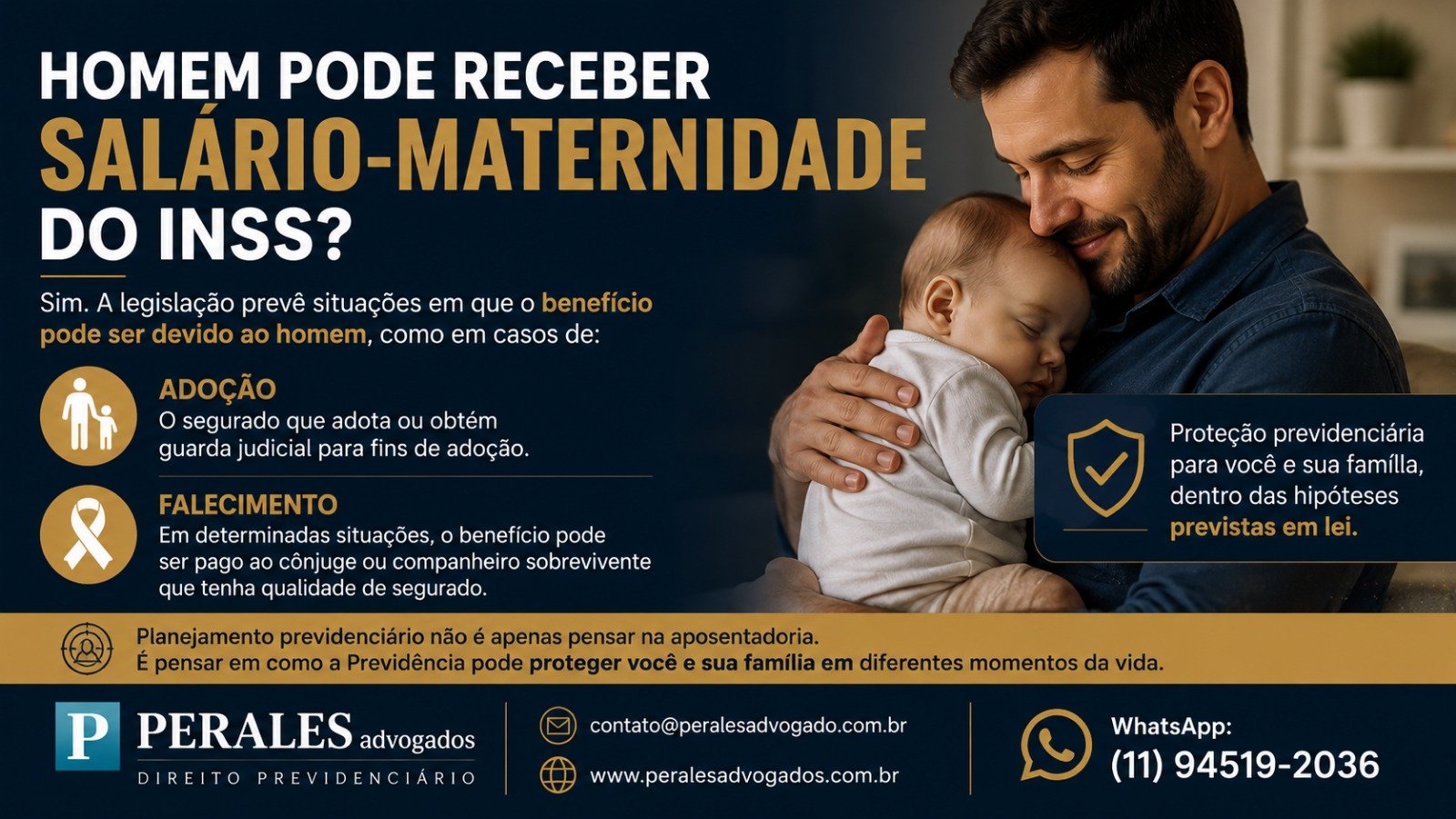 Homem pode receber salário-maternidade do INSS Entenda quando isso é possível