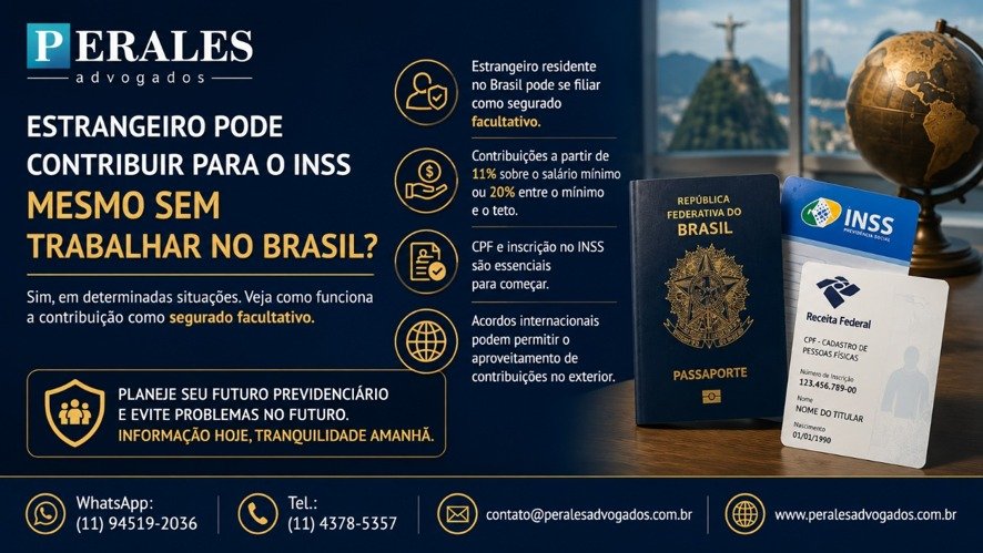 estrangeiro pode contribuir para o INSS