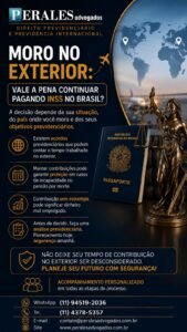 moro no exterior vale a pena continuar pagando INSS