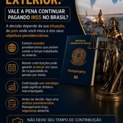 moro no exterior vale a pena continuar pagando INSS