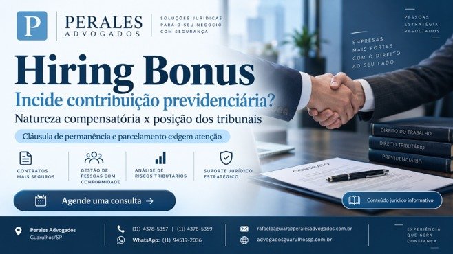 Hiring Bonus e Contribuição Previdenciária Quando Incide INSS sobre o Bônus de Contratação