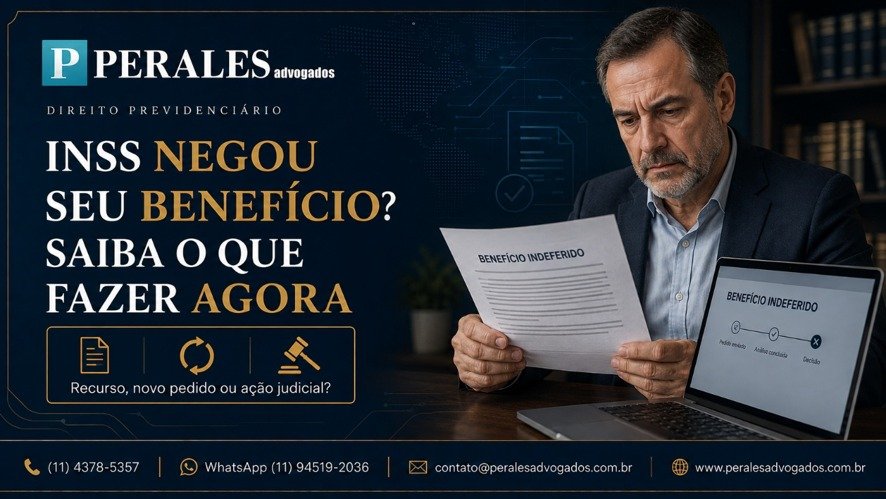 INSS negou seu benefício Saiba como analisar o indeferimento, consultar o processo, recorrer, fazer novo pedido ou entrar na Justiça.