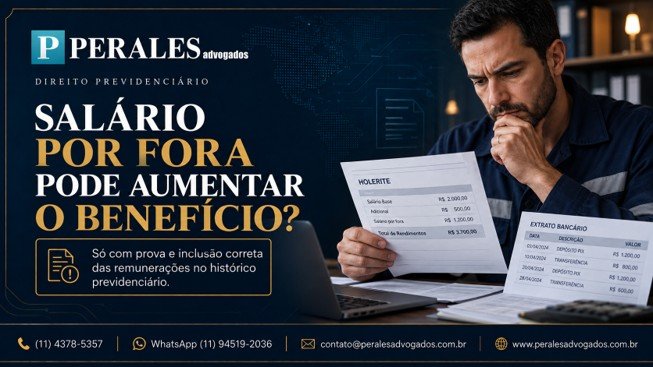 salário por fora aumenta benefício do INSS