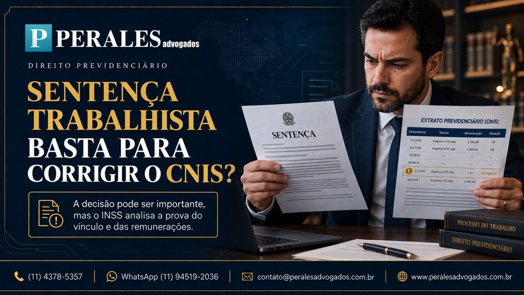 Sentença trabalhista corrige o CNIS? Entenda quando a decisão pode ajudar, quais provas são importantes e como corrigir vínculos e salários no INSS.