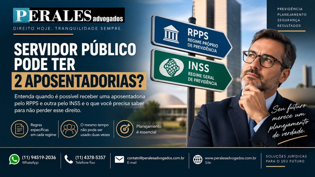 servidor público pode ter duas aposentadorias