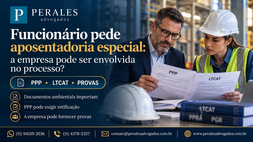Funcionário pede aposentadoria especial a empresa pode ser envolvida no processo