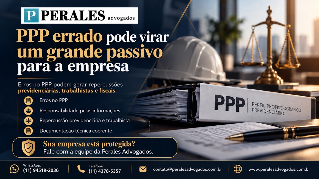 PPP errado: riscos previdenciários e trabalhistas para empresas