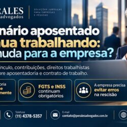 funcionário aposentado continua trabalhando