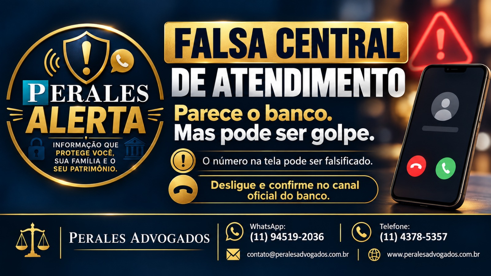 golpe da falsa central de atendimento
