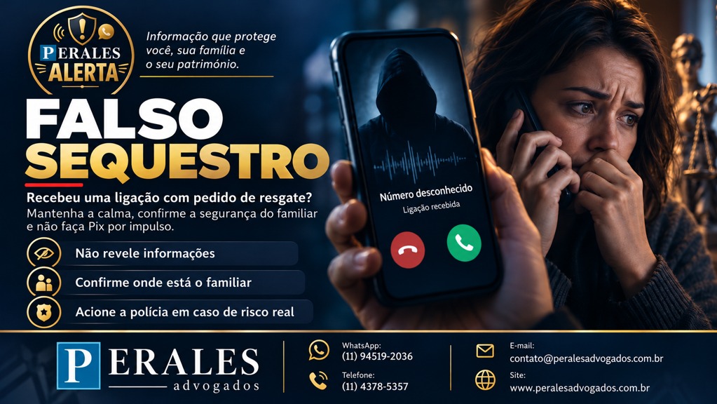 golpe do falso sequestro